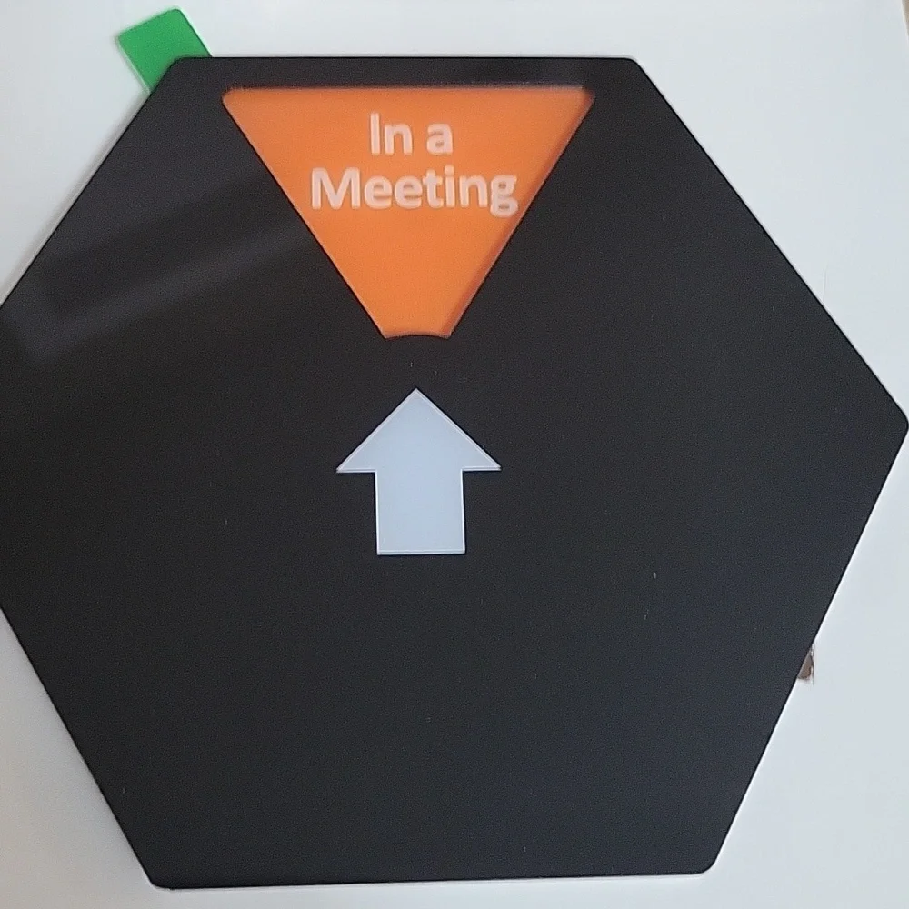 Changeable Office sign self adhesive double sided tape included nwt